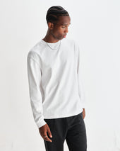 Hayden Textured Organic Cotton Long Sleeve T Shirt