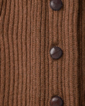Mocha Shawl Collar Cashmere Cardigan
