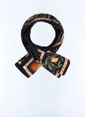 Silk scarf with print