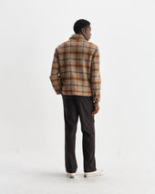 Heath Natural And Drawn Check Jacket