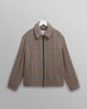Heath - Natural Houndstooth-Check Wool Jacket