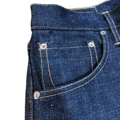 Japanese 16 oz Low tension textured Indigo denim Greaser