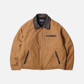 HEAVY CANVAS DESTROYED WORK JACKET - TAN