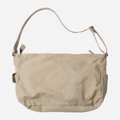 Heavy Canvas Shoulder Bag Beige