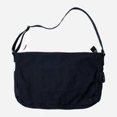 HEAVY CANVAS SHOULDER BAG - NAVY