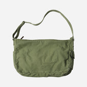HEAVY CANVAS SHOULDER BAG - OLIVE