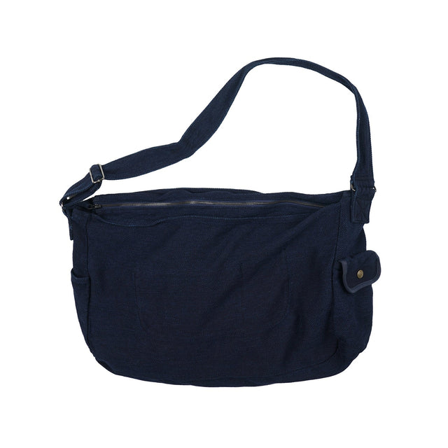 HEAVY CANVAS SHOULDER BAG - SASHIKO DENIM