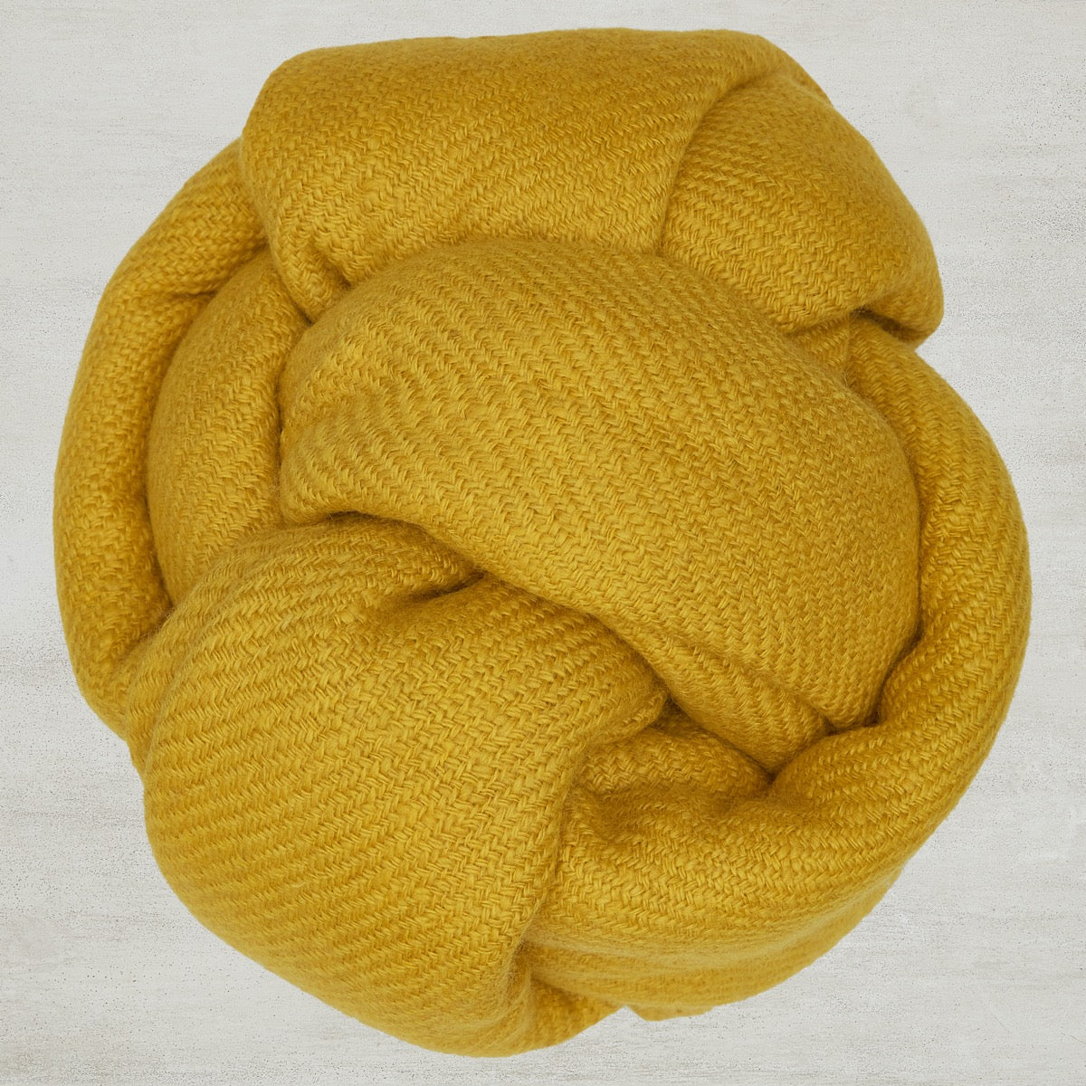 Heavy Twill Hand Woven Cashmere Shawl In Gold