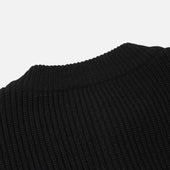 Heavy Wool Round Cardigan