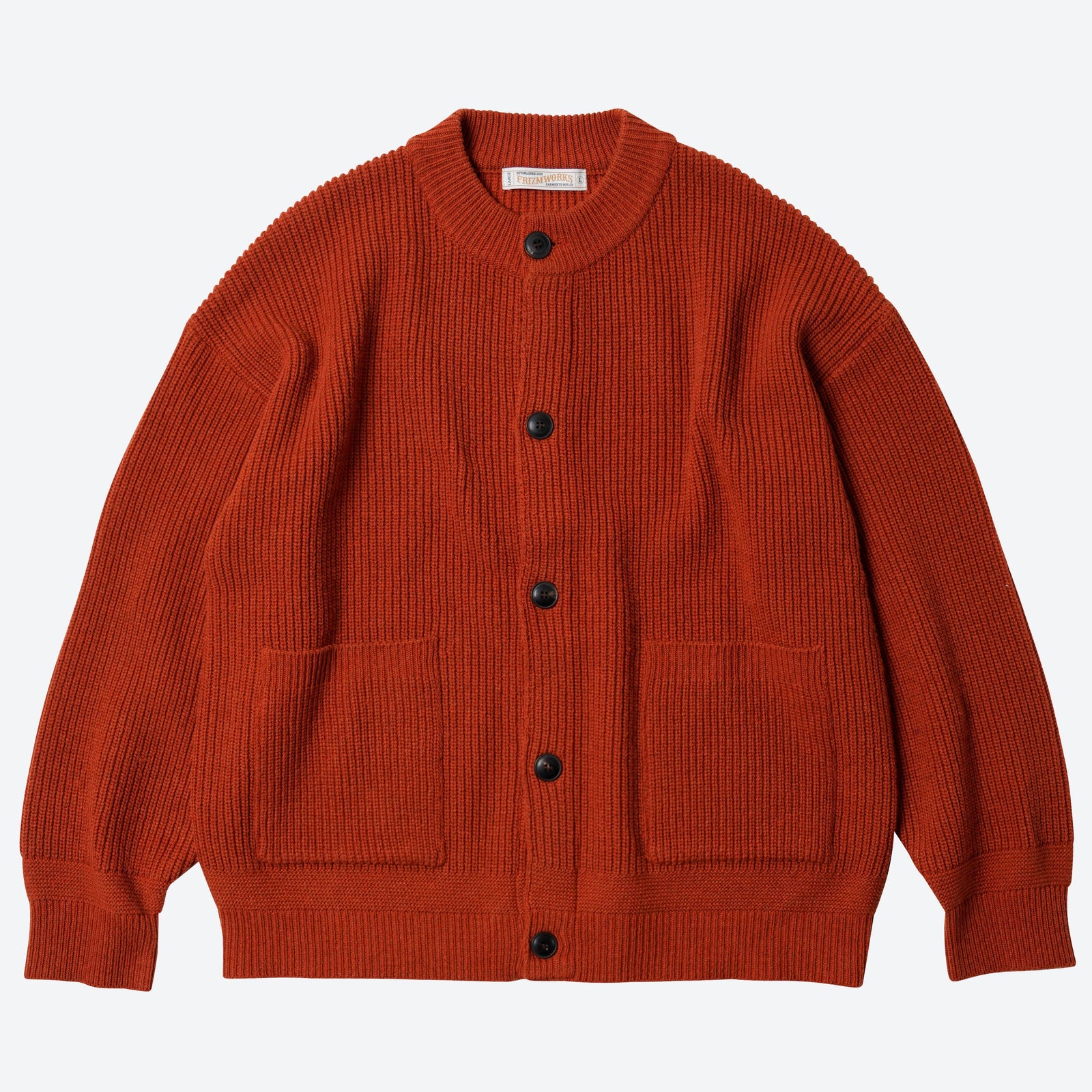 Heavy Wool Round Cardigan