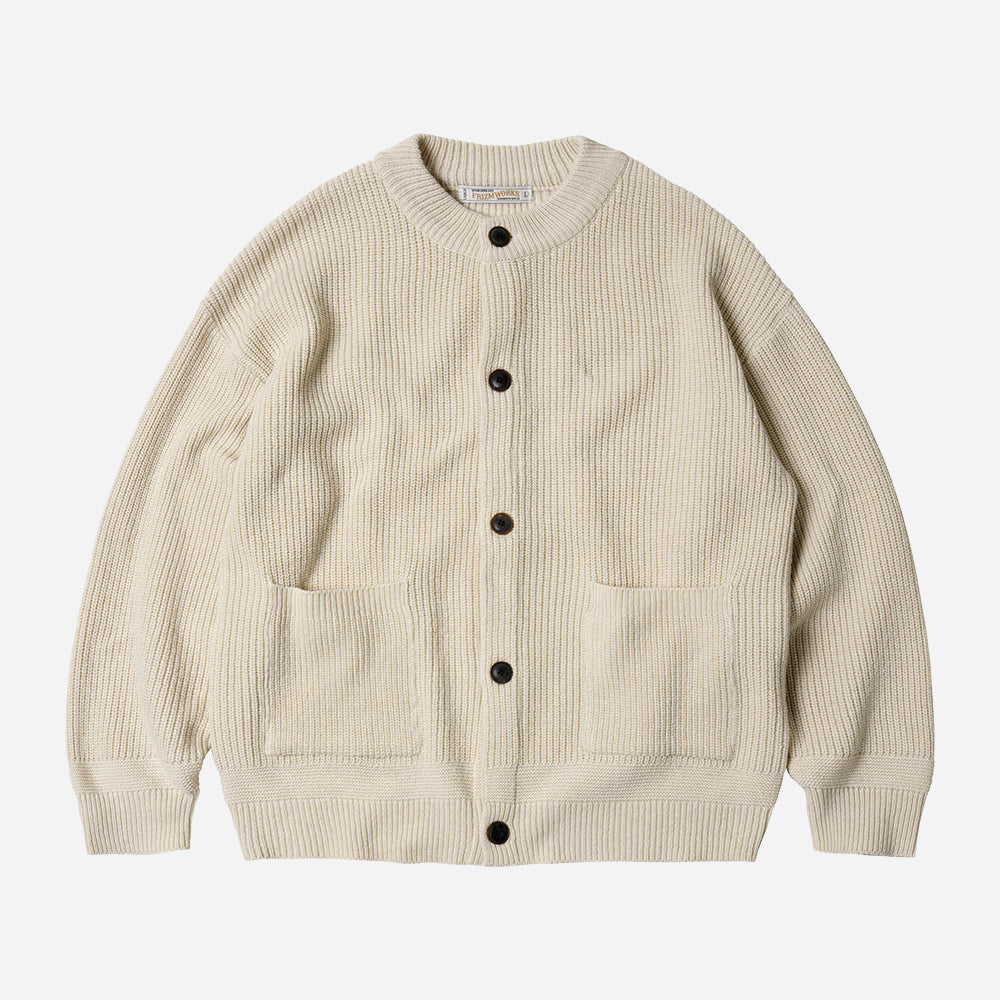 Heavy Wool Round Cardigan