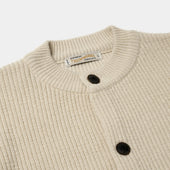 Heavy Wool Round Cardigan