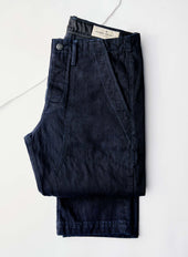 hencye workpant in black indigo