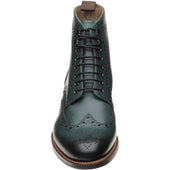 Herring Ambleside II Rubber mens rubber-soled brogue boots in emerald