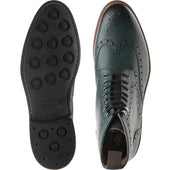Herring Ambleside II Rubber mens rubber-soled brogue boots in emerald