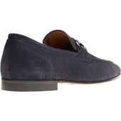 Herring Ancona mens hybrid-soled loafers in blue suede