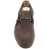 Herring Ancona mens hybrid-soled loafers in mocha suede