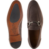 Herring Ancona mens hybrid-soled loafers in mocha suede