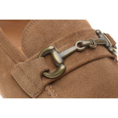 Herring Ancona mens hybrid-soled loafers in taupe suede