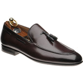 Herring Andalusia mens rubber-soled tasselled loafers in brown calf