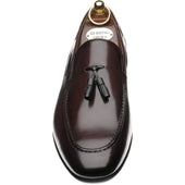 Herring Andalusia mens rubber-soled tasselled loafers in brown calf (second)