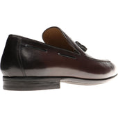 Herring Andalusia mens rubber-soled tasselled loafers in brown calf (second)