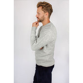 Herring Annan Crew Jumper by Peregrine in light grey
