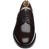 Herring Arundel mens rubber-soled Derby shoes in burgundy polished
