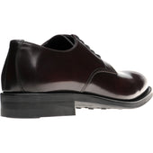 Herring Arundel mens rubber-soled Derby shoes in burgundy polished