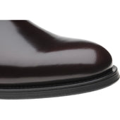 Herring Arundel mens rubber-soled Derby shoes in burgundy polished