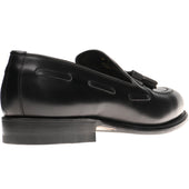 Herring Ascot II mens hybrid-soled tasselled loafers in black calf