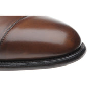 Herring Attlee mens double monk shoes in mahogany calf