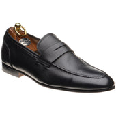 Herring Barbato mens hybrid-soled loafers in black grain