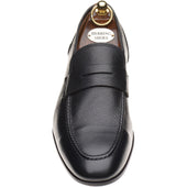 Herring Barbato mens hybrid-soled loafers in black grain