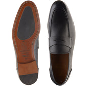 Herring Barbato mens hybrid-soled loafers in black grain