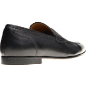 Herring Barbato mens hybrid-soled loafers in black grain