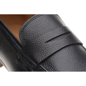 Herring Barbato mens hybrid-soled loafers in black grain