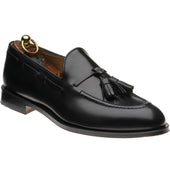 Herring Barcelona III mens tasselled loafers in black calf