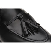 Herring Barcelona III mens tasselled loafers in black calf
