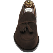 Herring Barcelona III mens tasselled loafers in brown suede