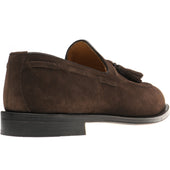 Herring Barcelona III mens tasselled loafers in brown suede
