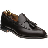 Herring Barcelona III mens tasselled loafers in dark brown calf