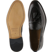 Herring Barcelona III mens tasselled loafers in dark brown calf