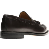 Herring Barcelona III mens tasselled loafers in dark brown calf