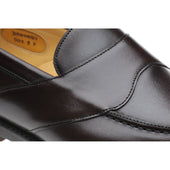 Herring Barnaby mens loafers in dark walnut (second)