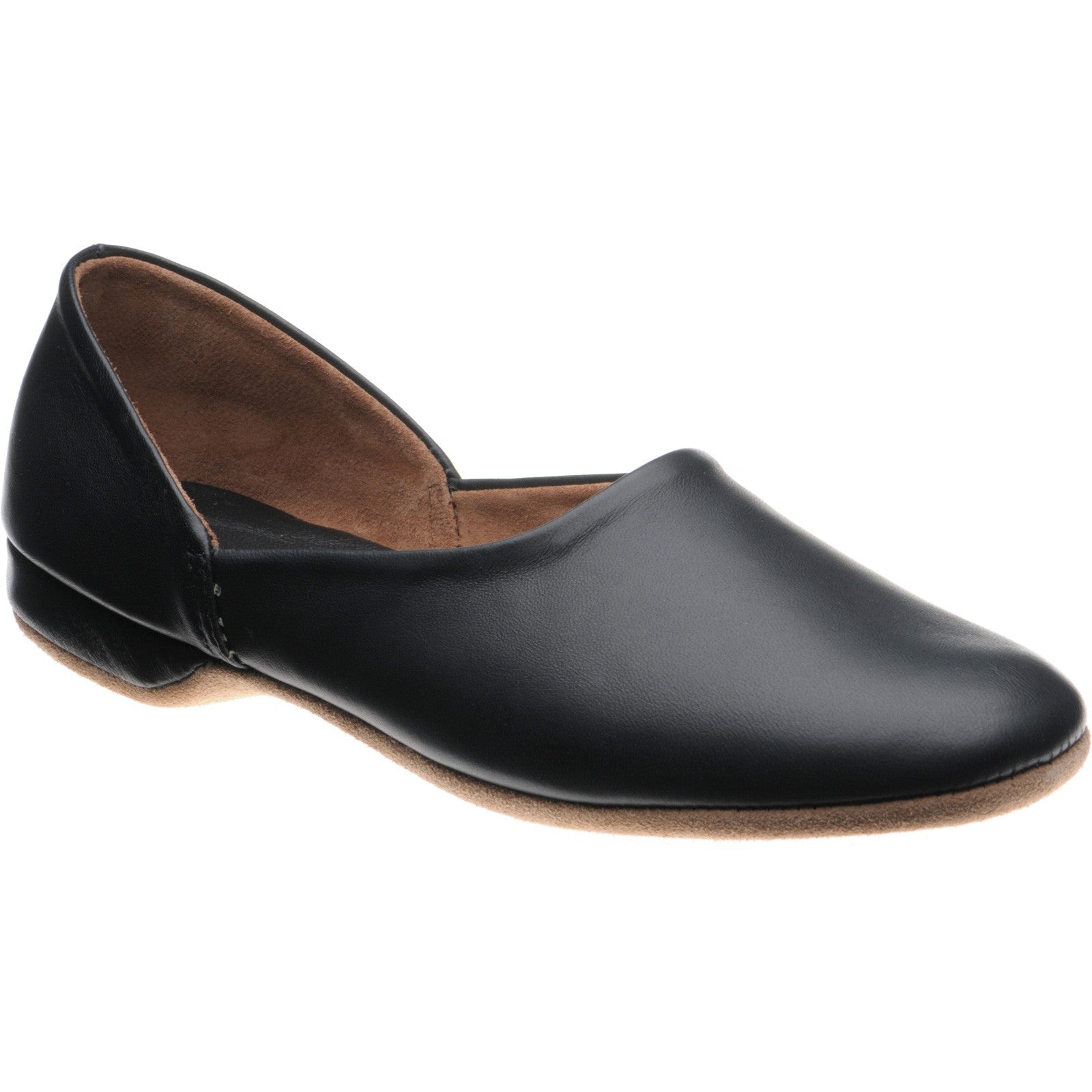 Herring Baron mens slippers in black calf
