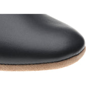 Herring Baron mens slippers in black calf