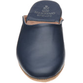 Herring Baronet mens slippers in navy calf