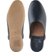 Herring Baronet mens slippers in navy calf
