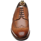 Herring Bath mens rubber-soled brogues in cognac calf